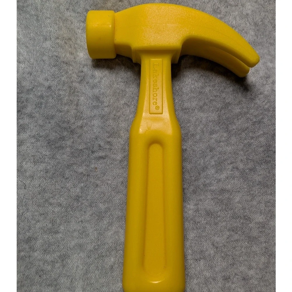 Lakeshore Learning Toy Hammer Kids Yellow Replacement Pretend Play 5.5 Inches